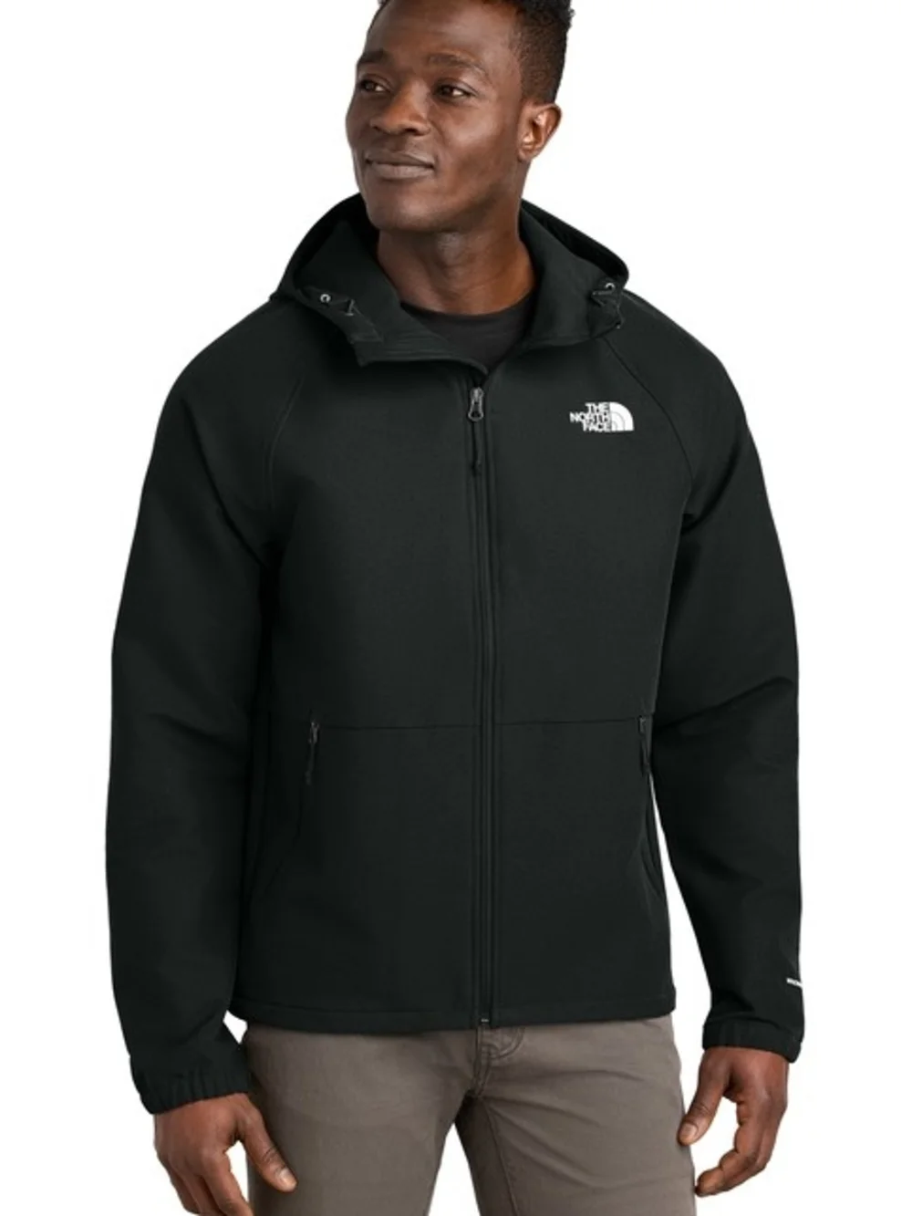 The North Face Men's Black Hooded Soft Shell Jacket